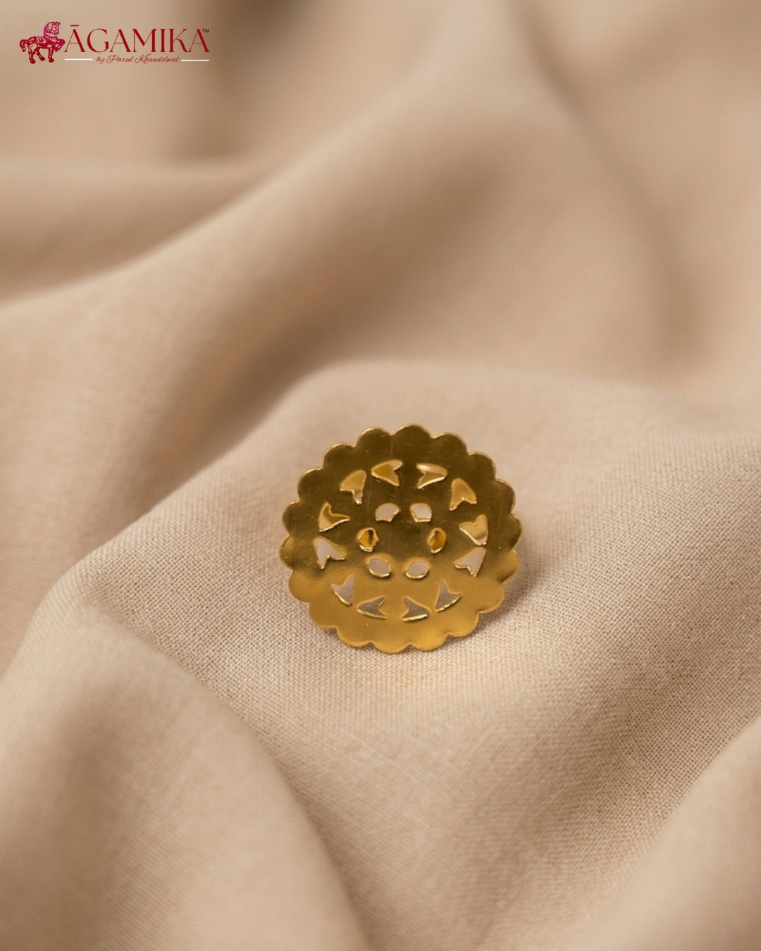 Pushpa Ring — Gold-Plated Brass