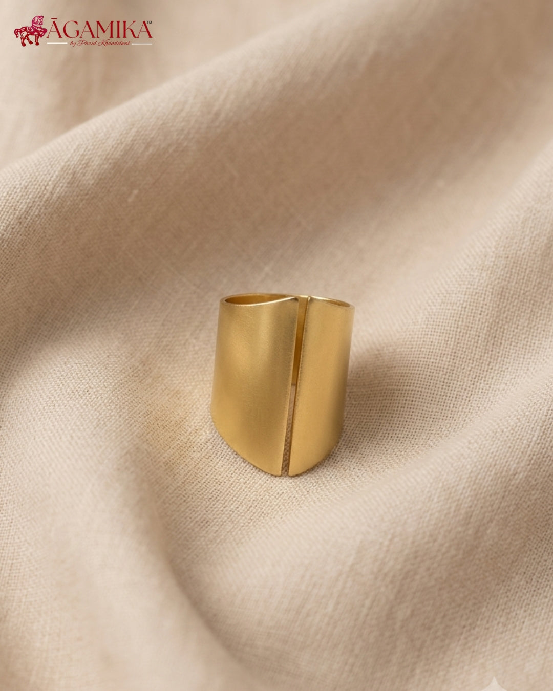 Dṛḍha Ring- gold plated Brass ring