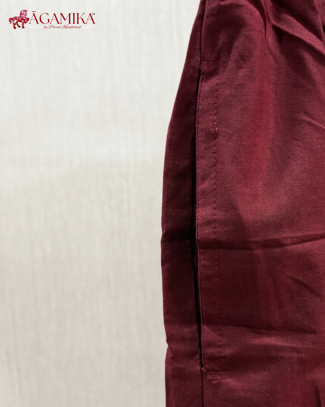 Darpana — Hand-Block Print Co-ord Set in Deep Maroon