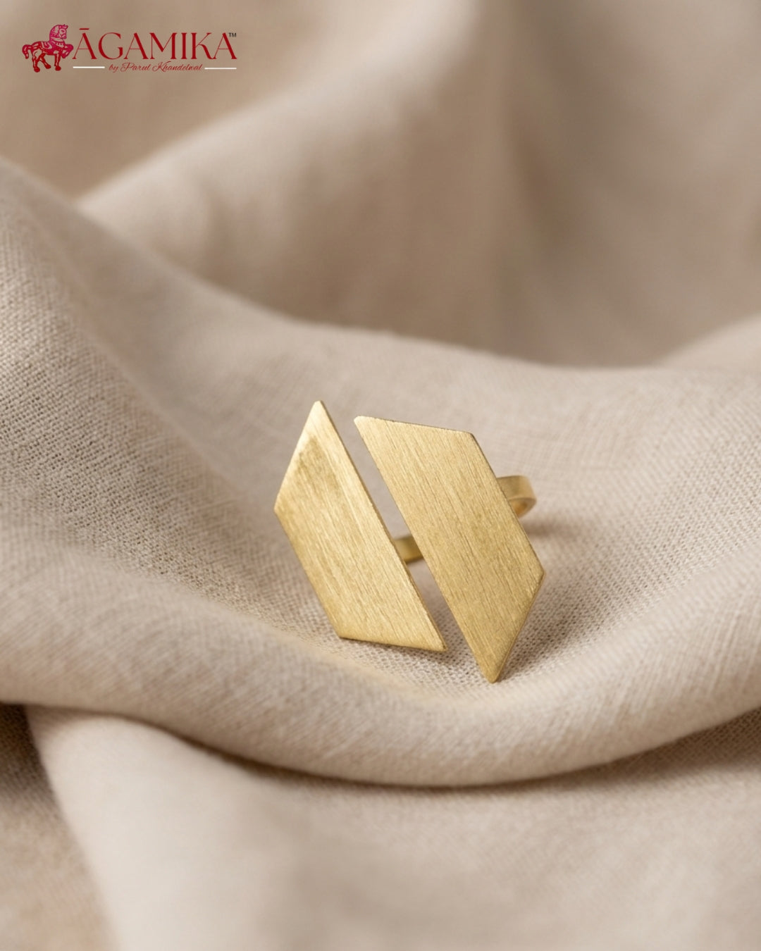 Dvandva Ring- Gold-Plated Brass