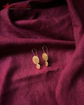 Tanu Disc Earrings — Minimal Gold-Plated Hook Drops