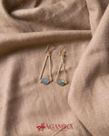 Kona Drop Earrings — Crystal & Gold-plated Brass