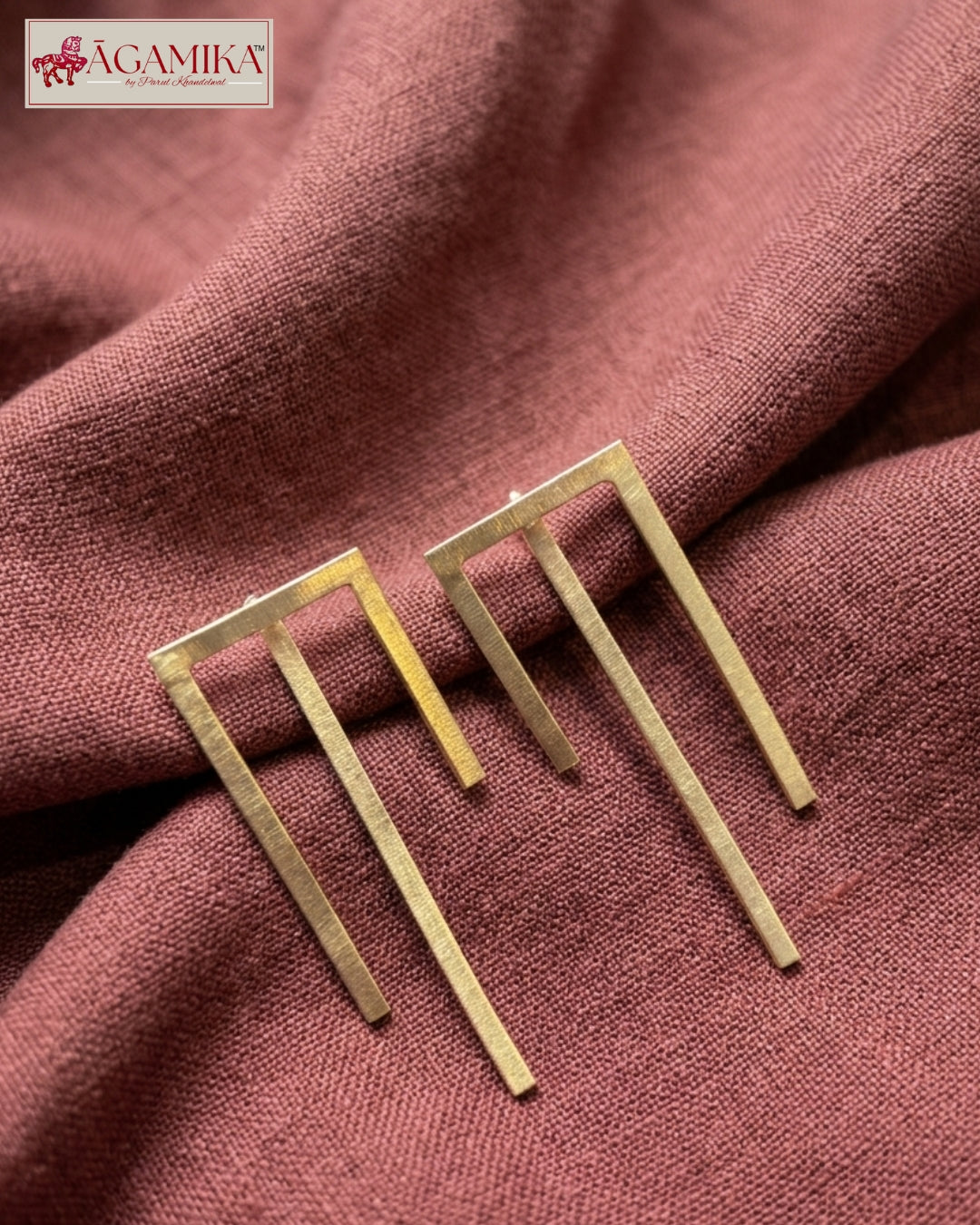 Rekha 2-in-1 Bar Earrings