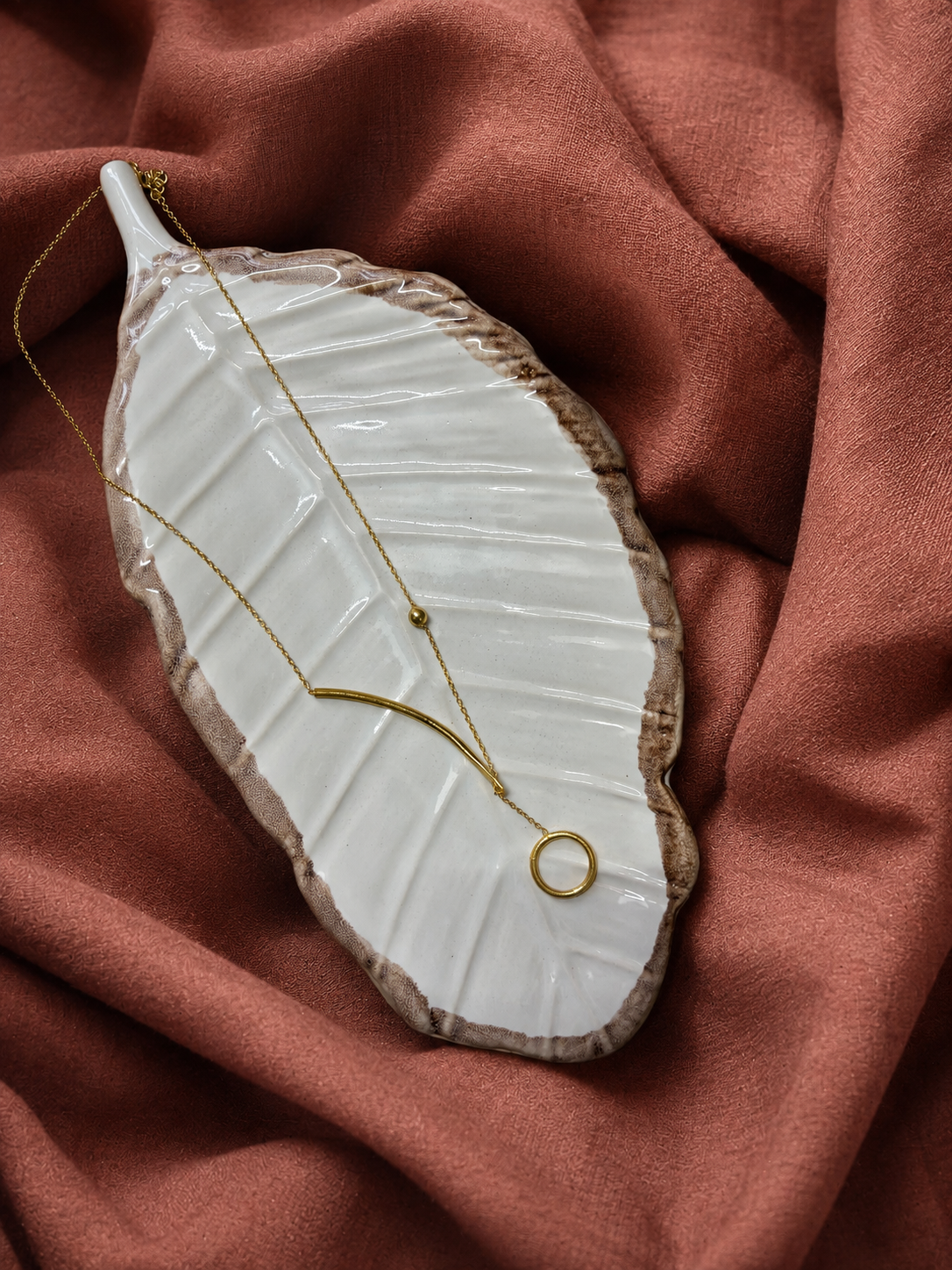 Tejasvi Necklace — Gold-Plated Brass Statement Jewellery