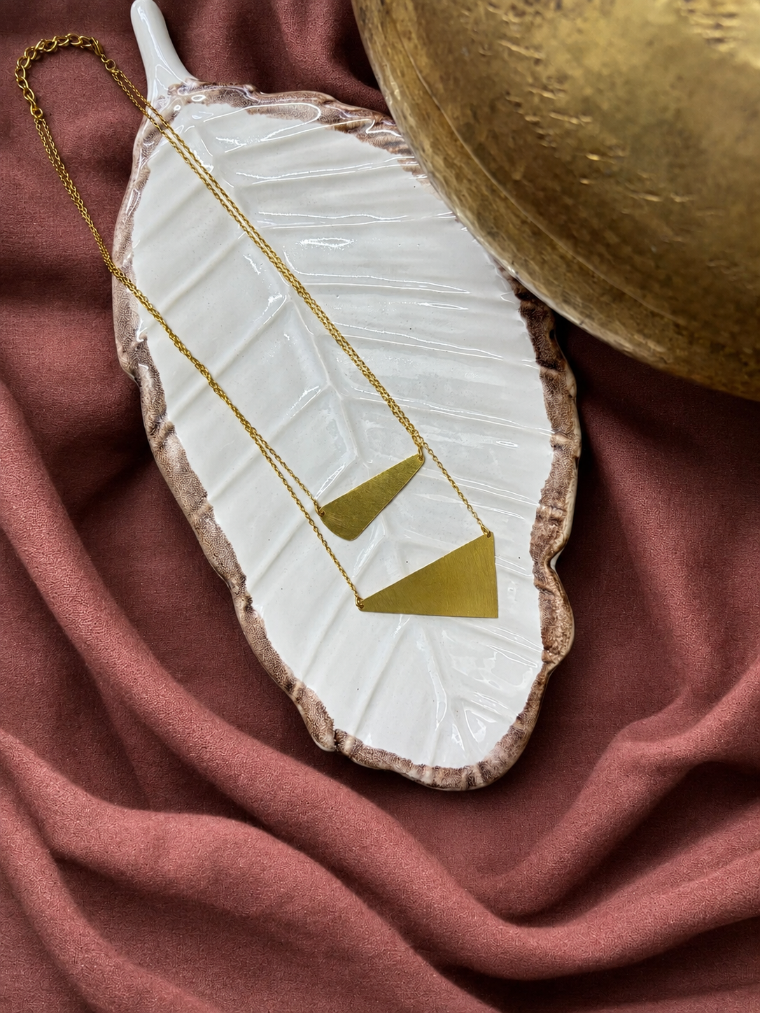 Suvarna Layered Necklace — Gold-Plated Brass