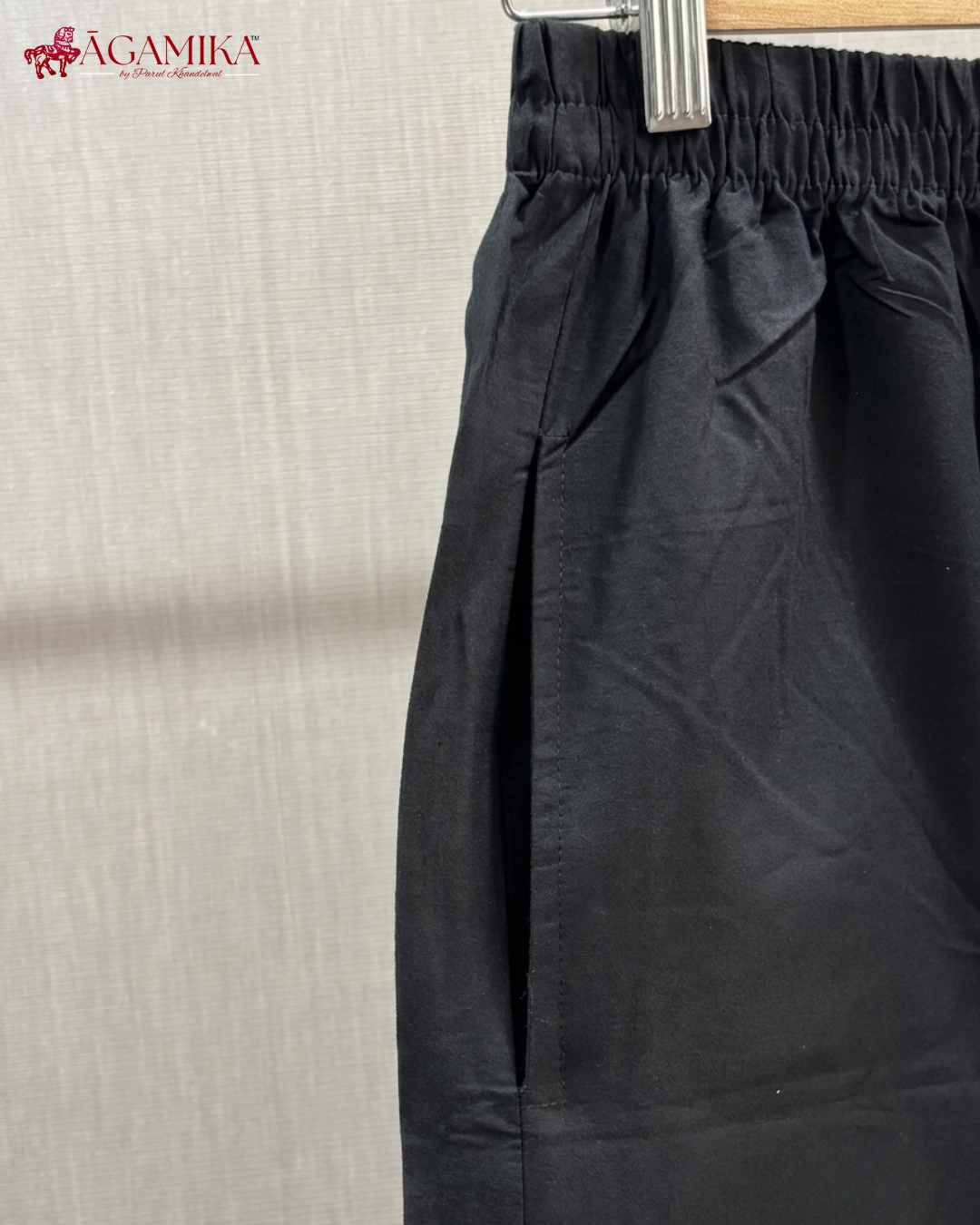 Darpana — Mirror-Work Co-ord Set in Deep Black