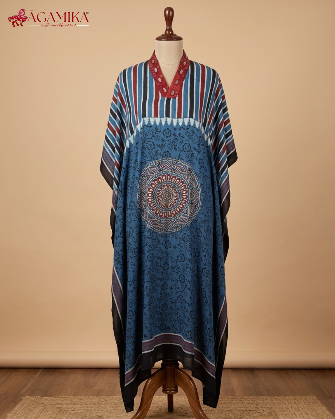 Utsav Ajrakh hand-block print kaftan