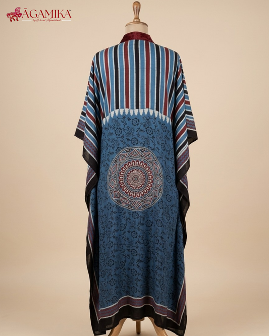 Utsav Ajrakh hand-block print kaftan