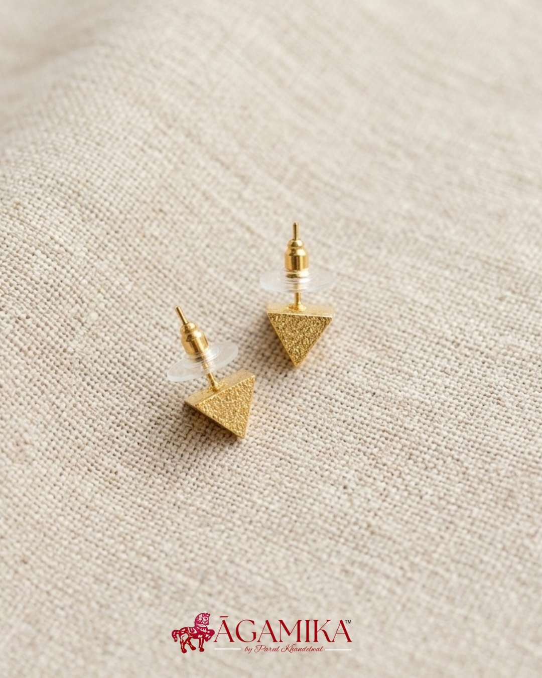 Trikona Stud Earrings