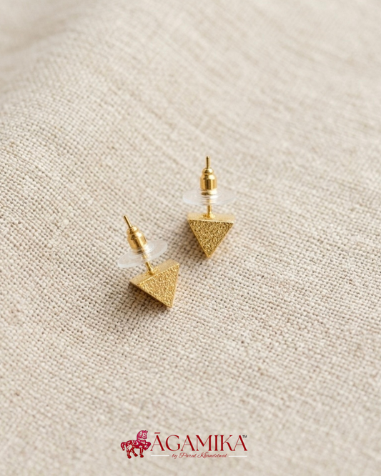 Trikona Stud Earrings